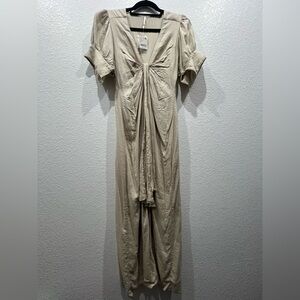 Free People Cream Midi Dress